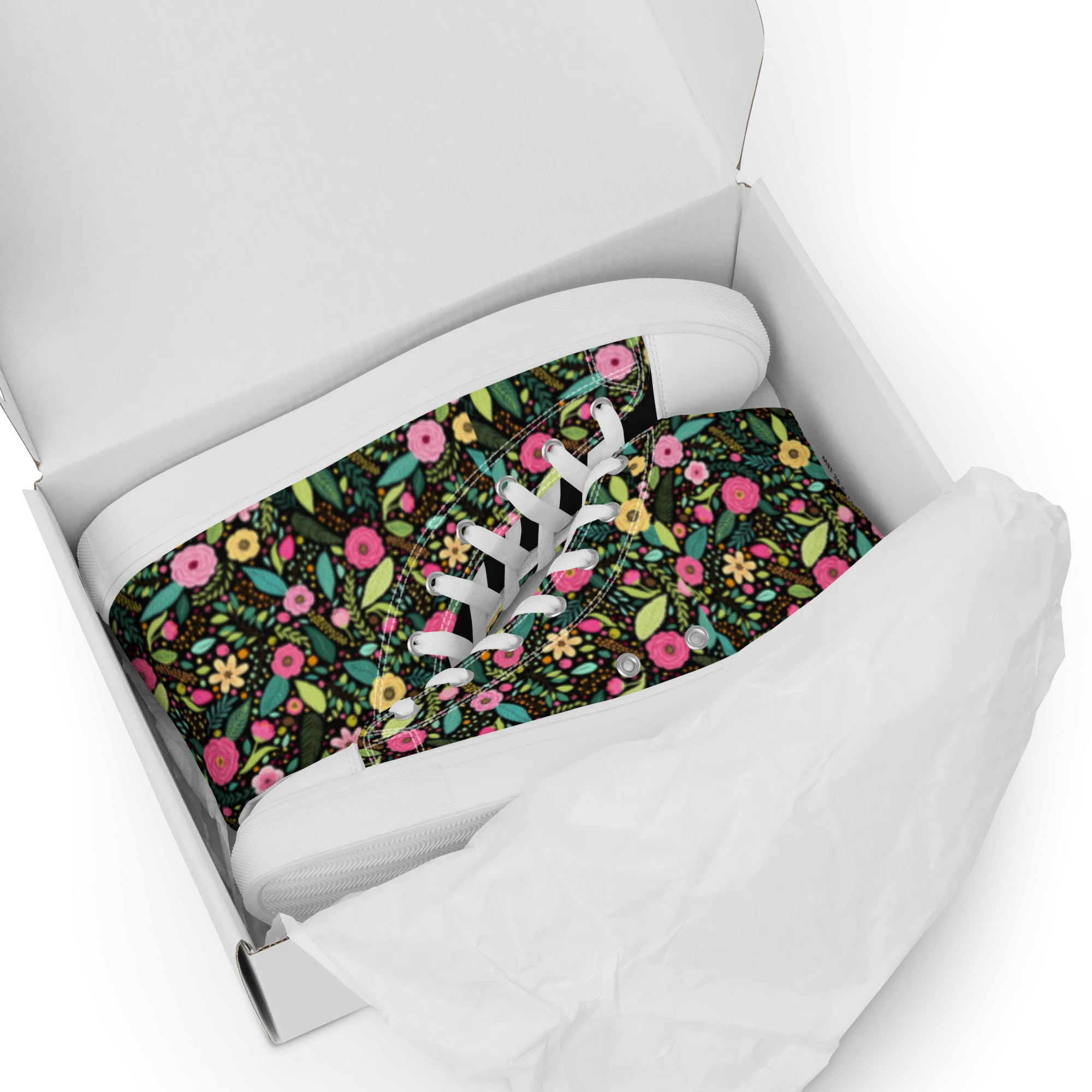 Flora - Women’s high top canvas shoes