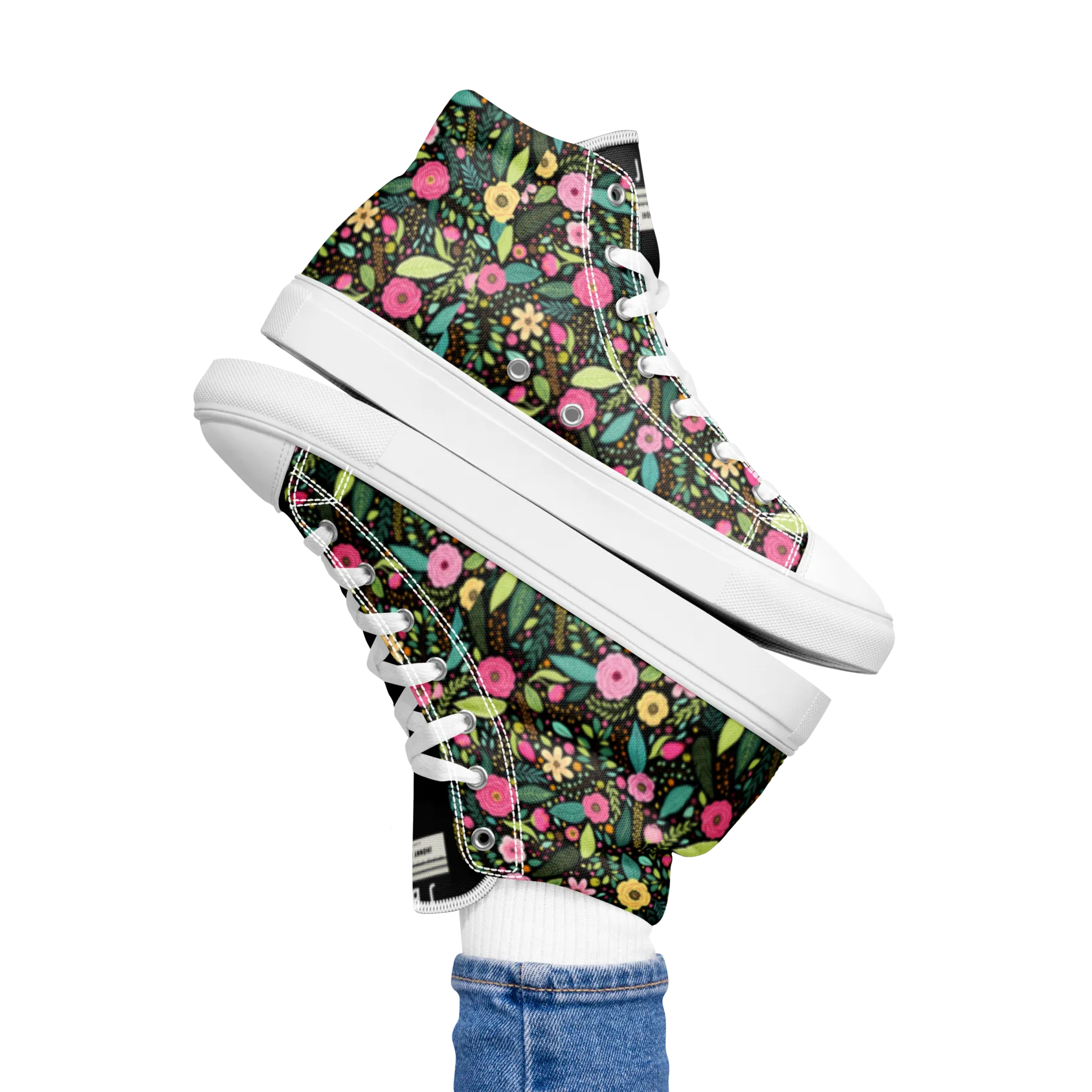 Flora - Women’s high top canvas shoes