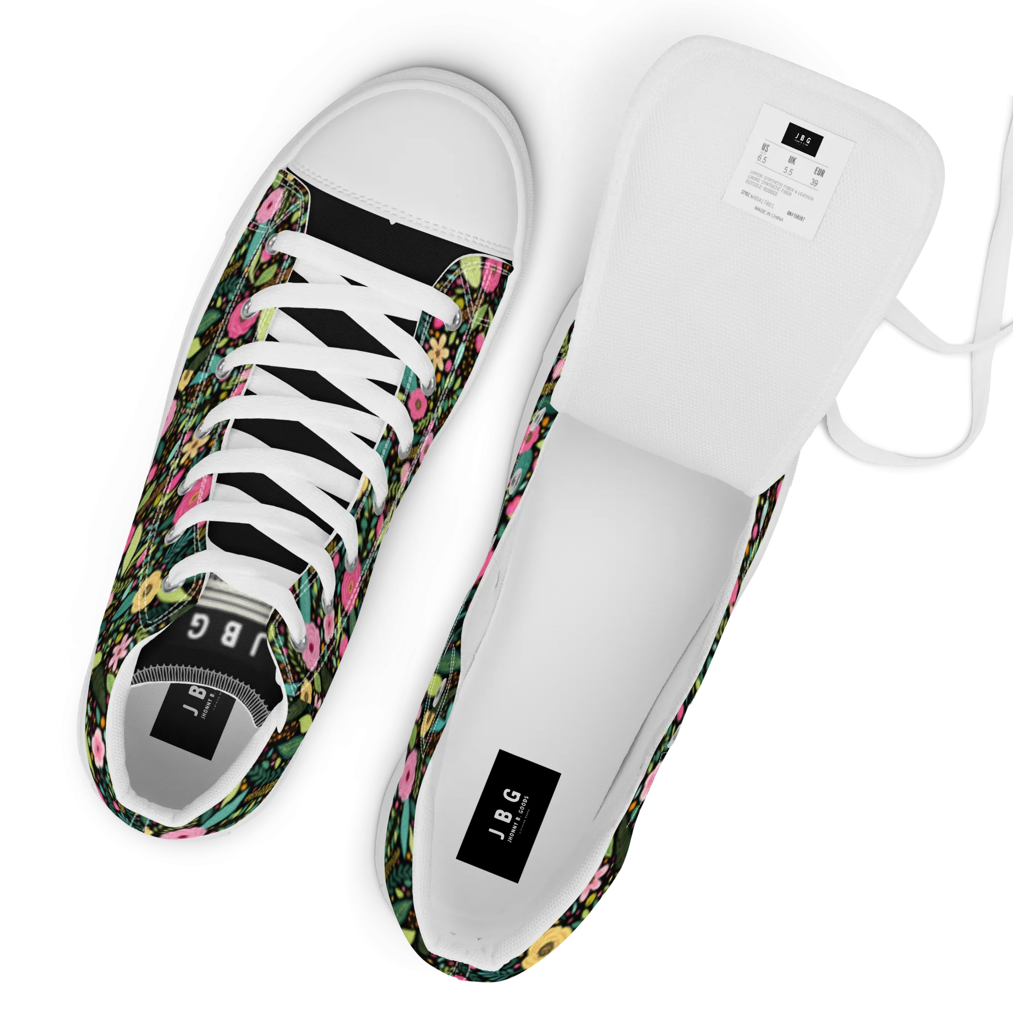 Flora - Women’s high top canvas shoes