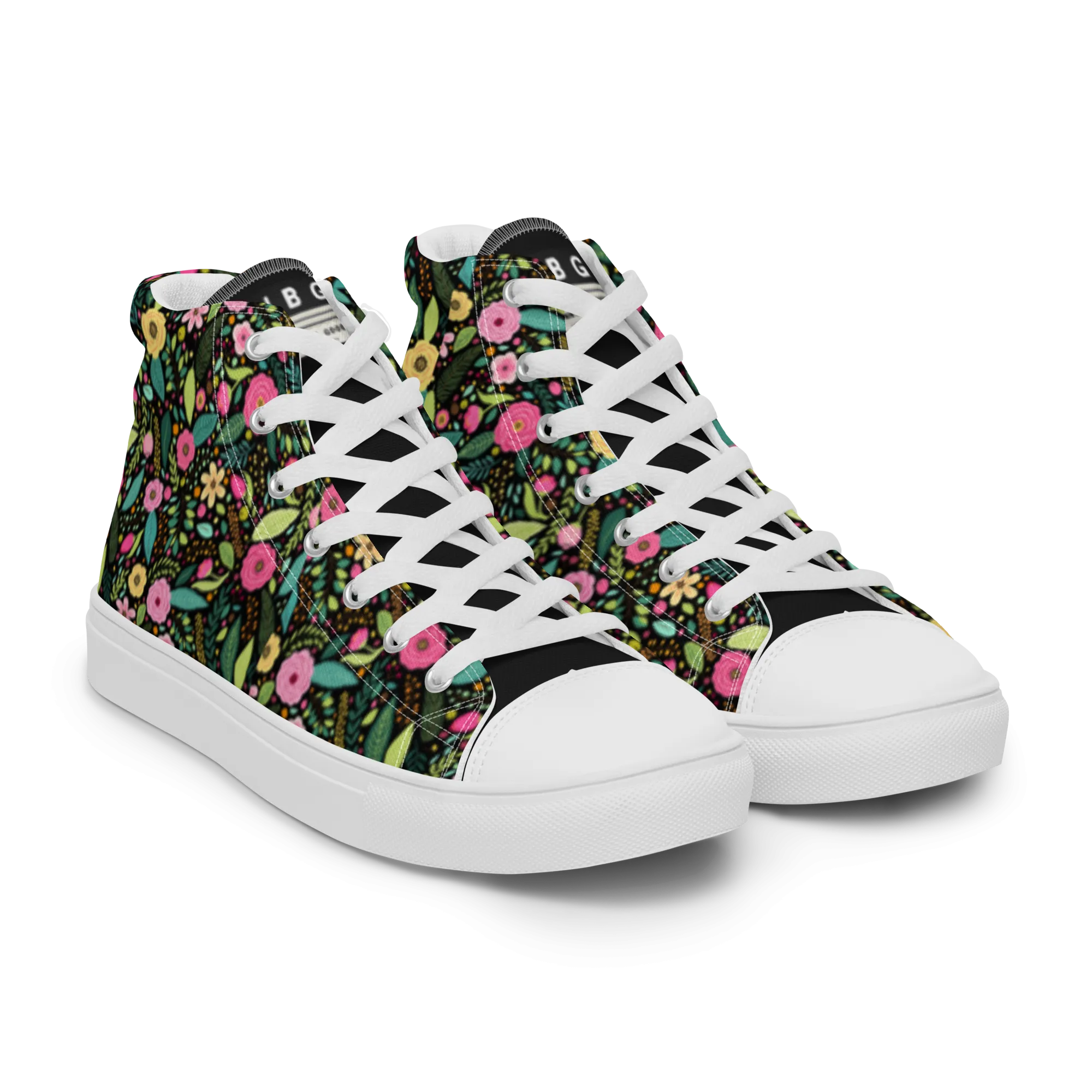 Flora - Women’s high top canvas shoes