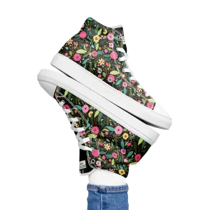 Flora - Women’s high top canvas shoes