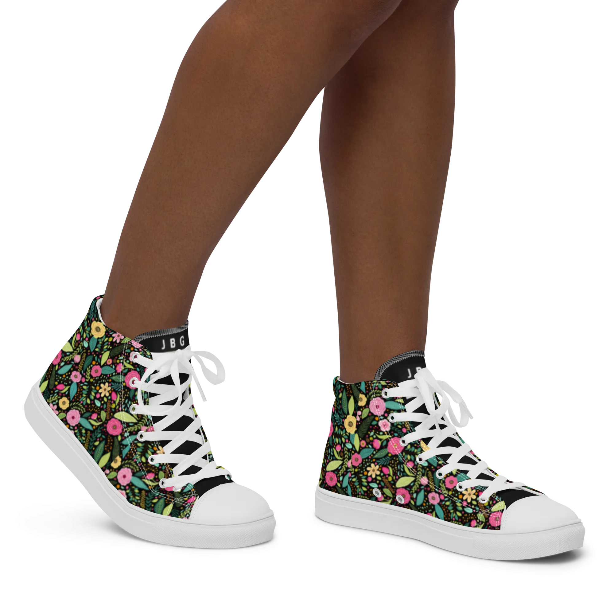 Flora - Women’s high top canvas shoes
