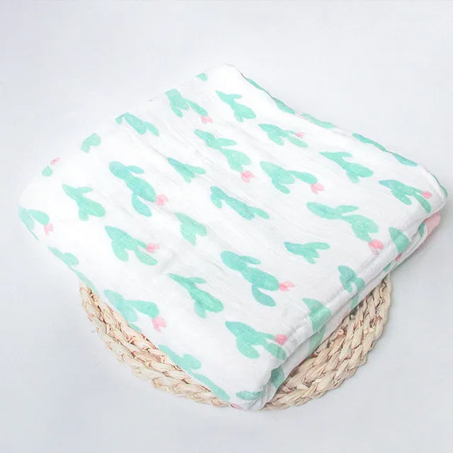 Four Layer Cactus Bamboo Blanket