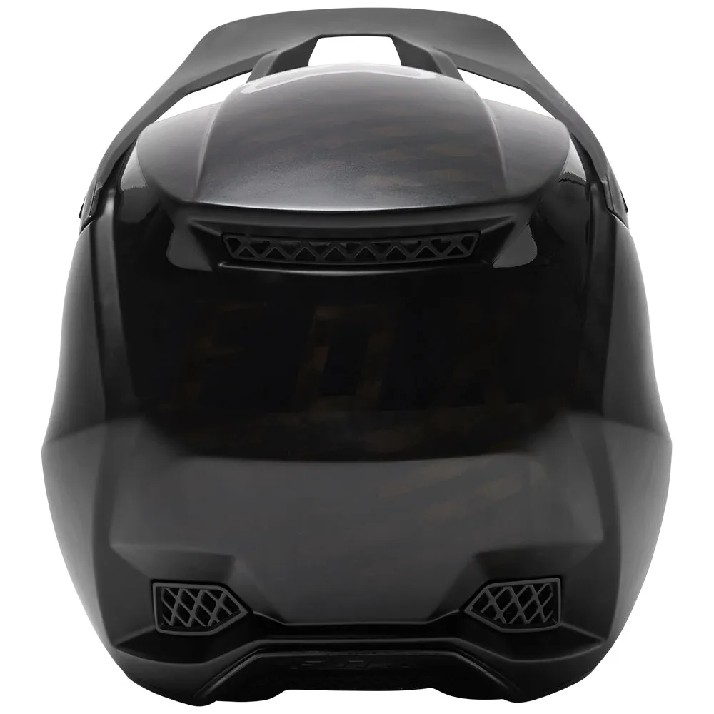 FOX V3 RS BLACK CARBON HELMET ECE [CARBON/BLACK]
