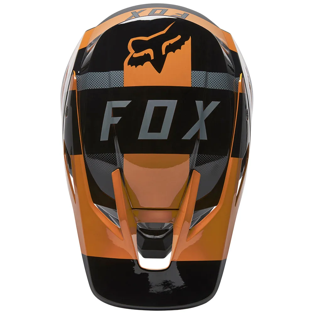 FOX V3 RS RIET HELMET ECE [BLACK/GOLD]