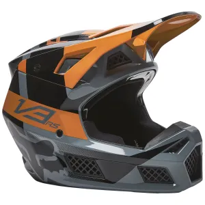 FOX V3 RS RIET HELMET ECE [BLACK/GOLD]