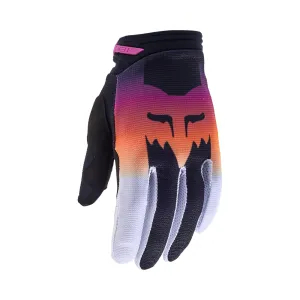 FOX YOUTH GIRLS 180 FLORA GLOVES [BLACK/PINK]