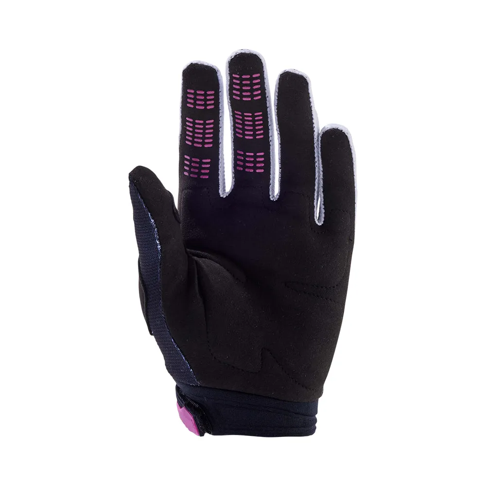 FOX YOUTH GIRLS 180 FLORA GLOVES [BLACK/PINK]