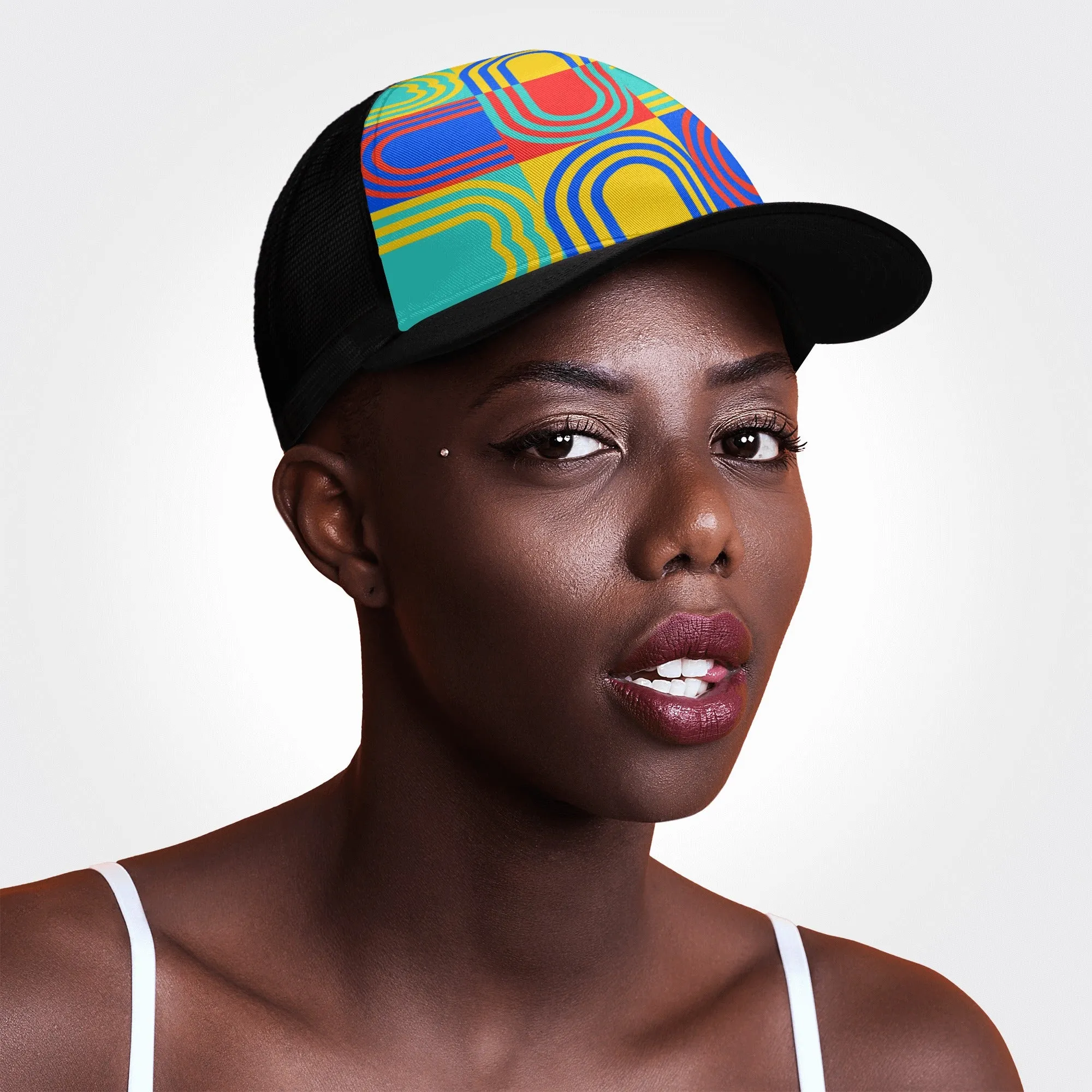 Front Printing Mesh Baseball Caps