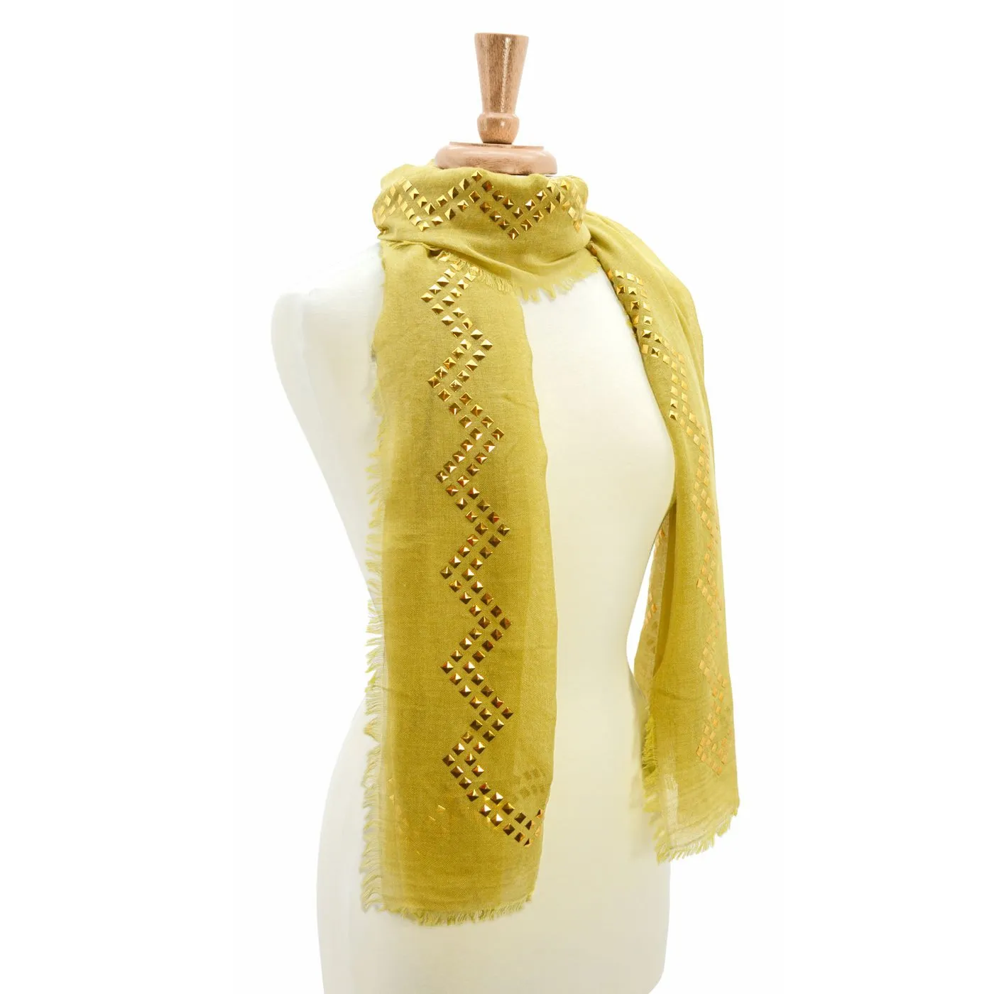 Gala Solid Embellished Scarf