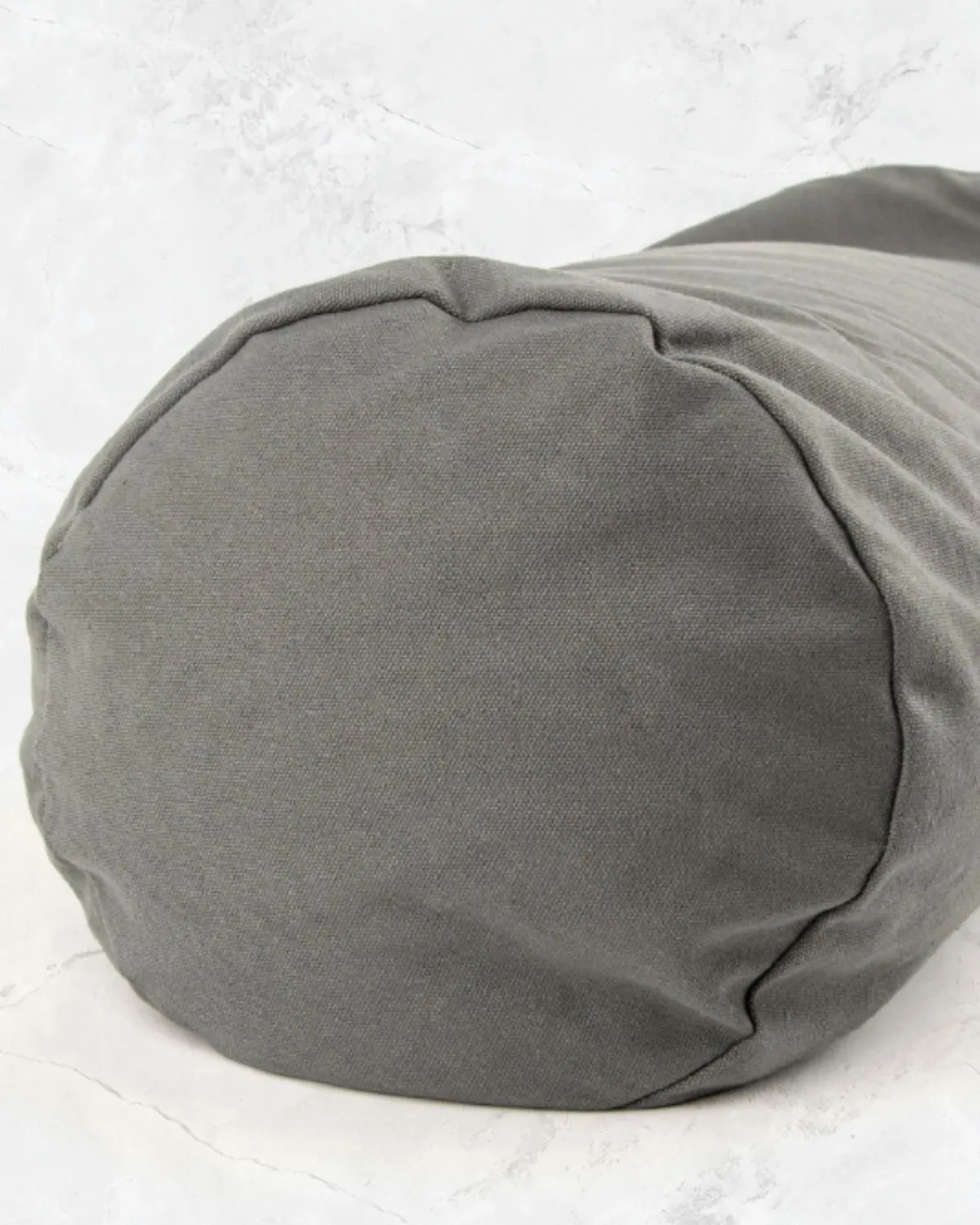 Grey Buckwheat Support Bolster Pillow