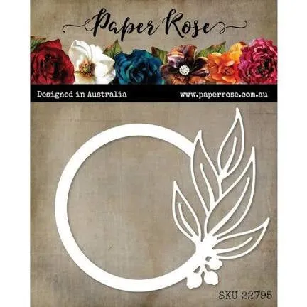 Gum Leaf Circle Frame 22795 by Paper Rose