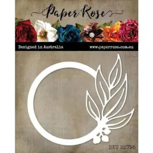 Gum Leaf Circle Frame 22795 by Paper Rose