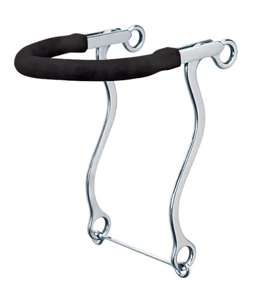 Gum Rubber Covered Bike Chain Noseband Stainless Steel Hackamore