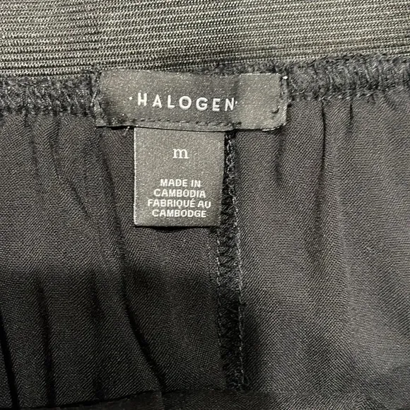 Halogen Midi Tulle Ballerina Skirt Triple Layer Black SZ M