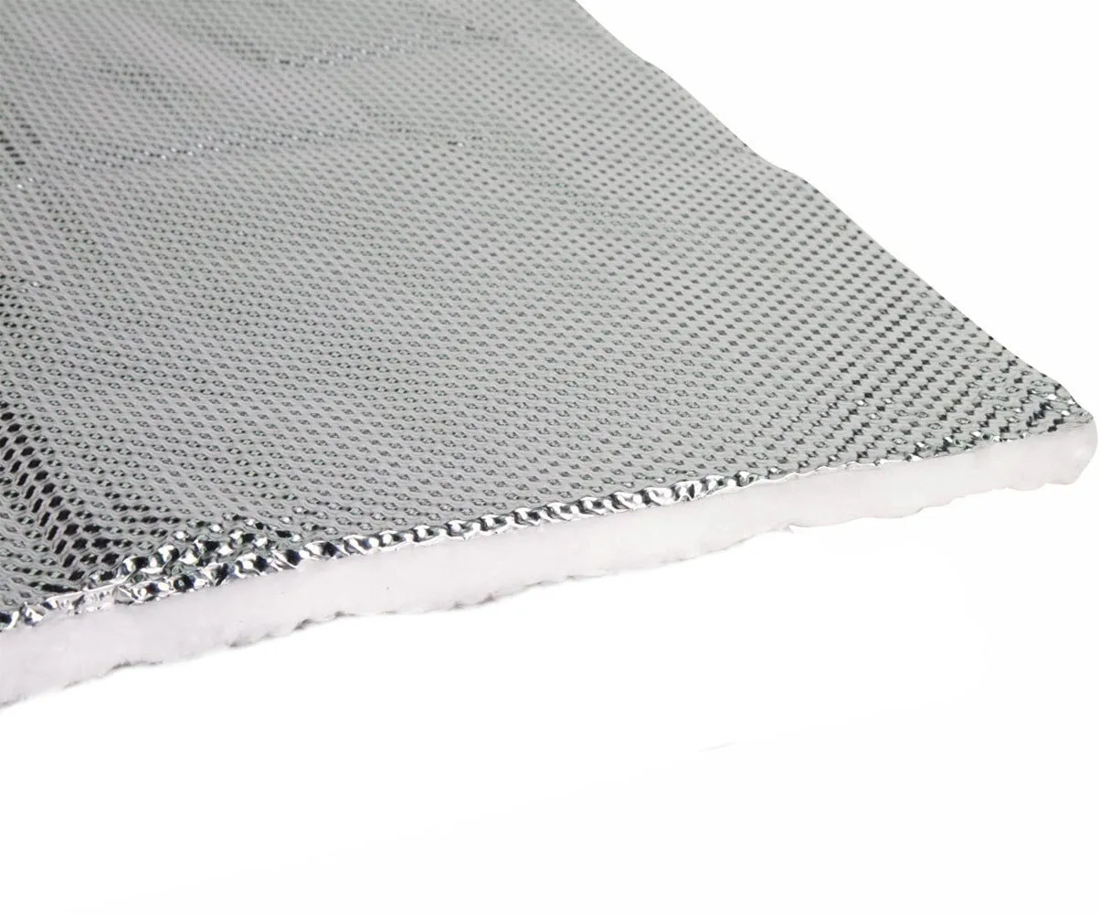 Heat Shield - HeatShield Armor - 1/2 in Thick x 18 in Wide x 4 ft Long - 1800 Degrees - Aluminized Multi-layer Cloth - Each