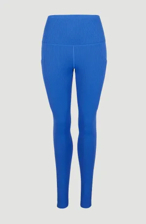 Hike Rib High Waist Leggings | Princess Blue