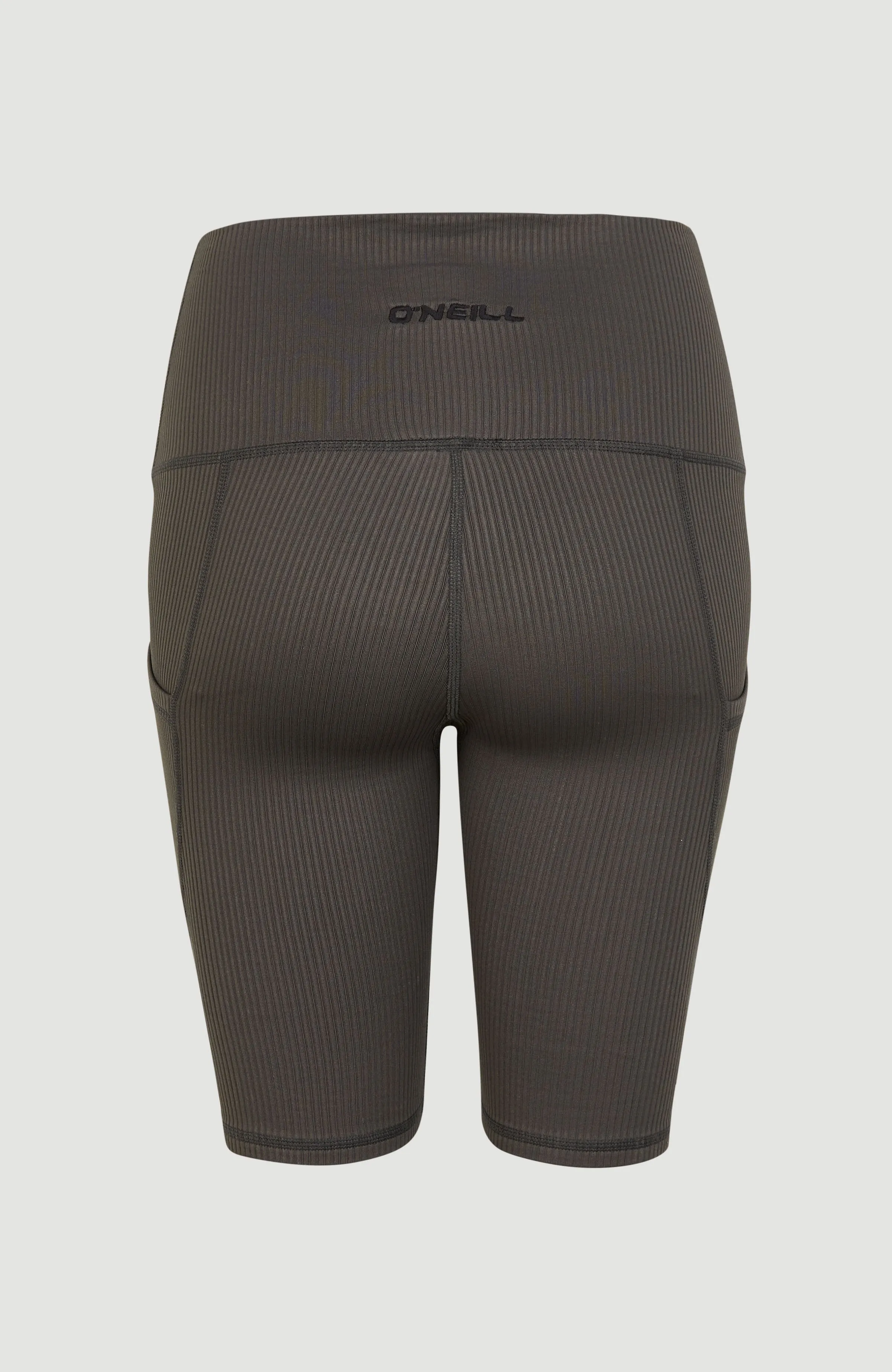 Hike Ribbed High Waist Shorts | Raven