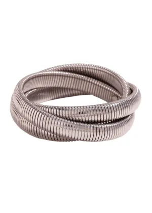 HJane Multi Layer Tube Bracelet Silver