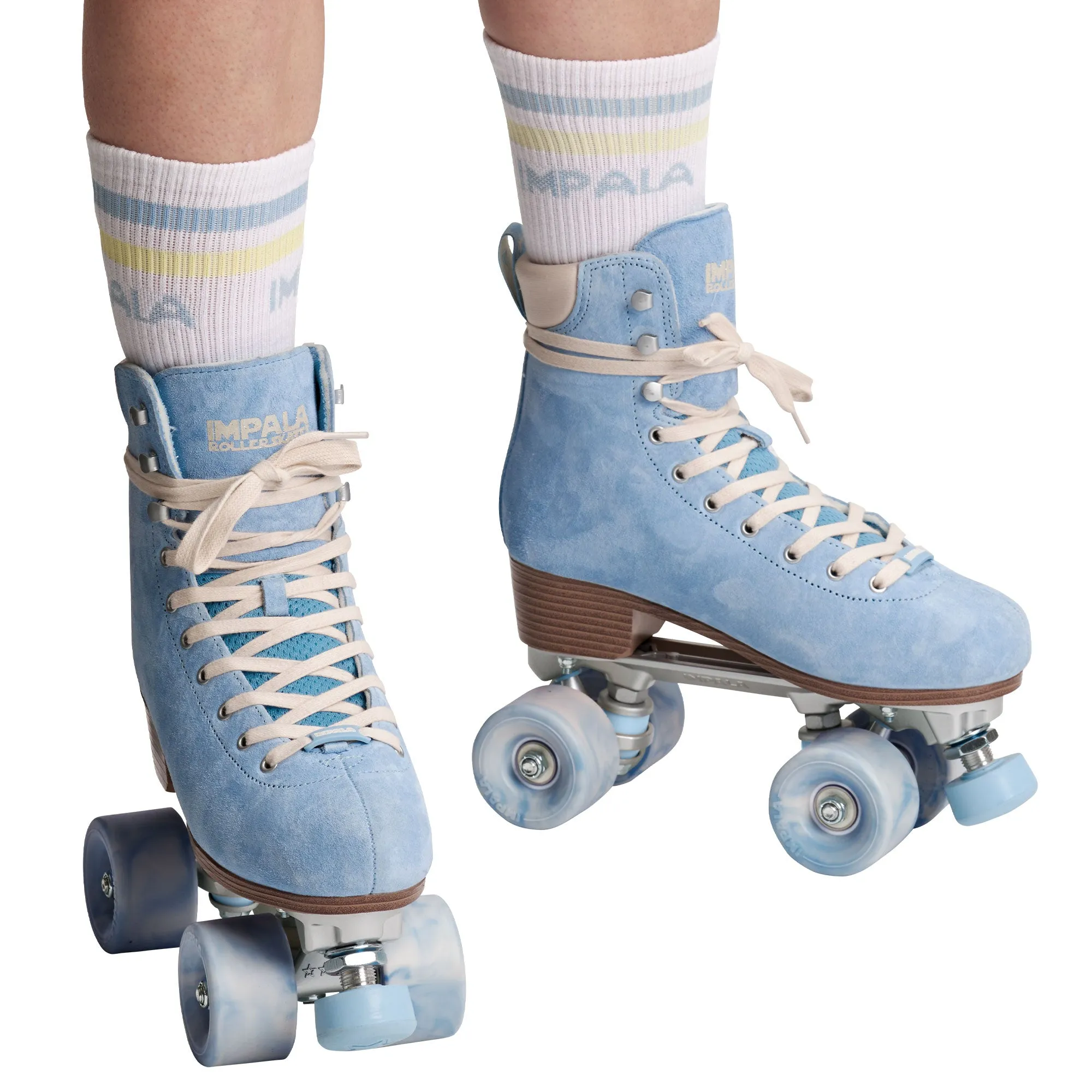 Impala Samira Suede Roller Skates Dusty Blue