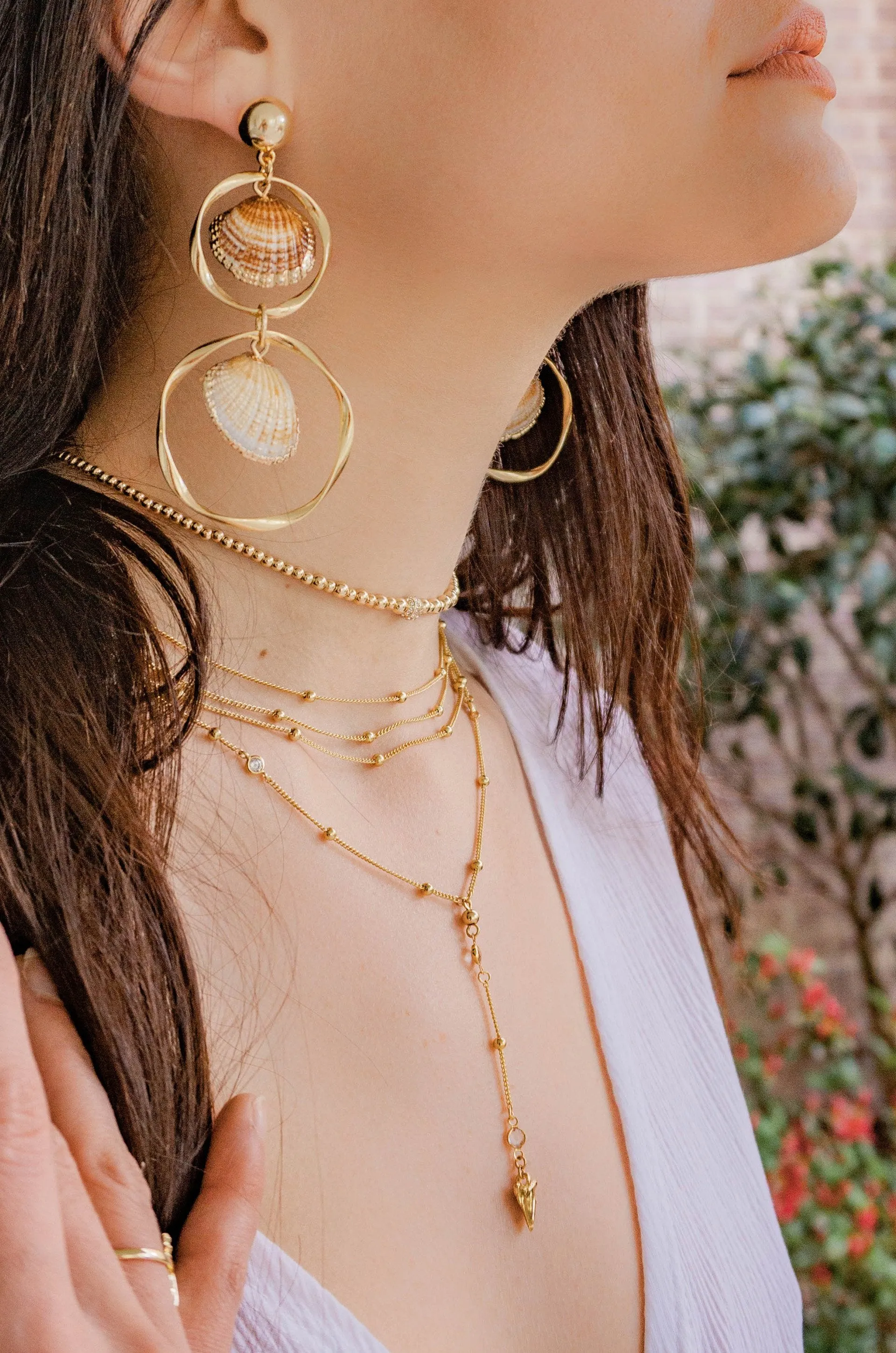 In the Deep Layered Shark's Tooth Lariat