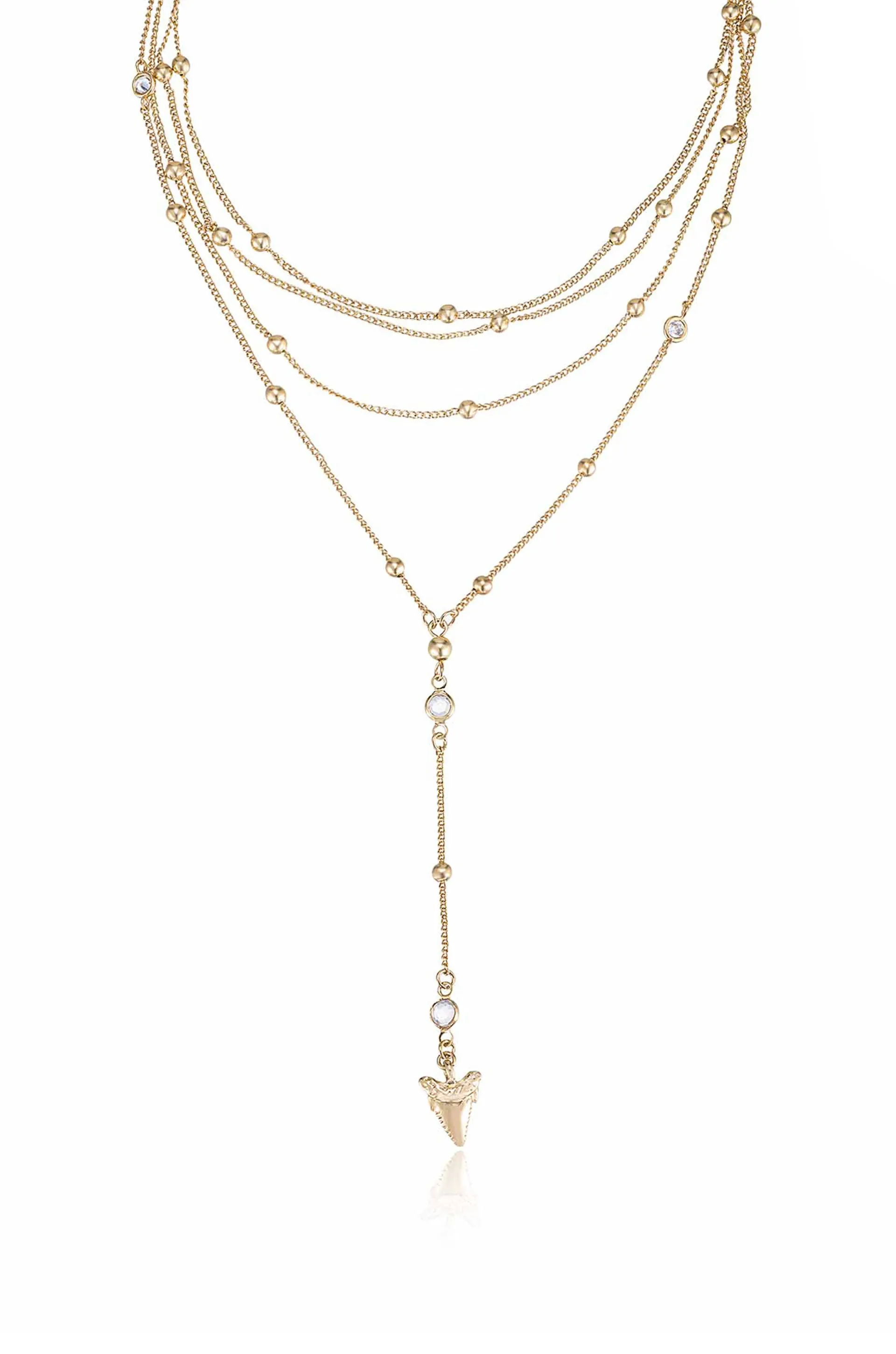 In the Deep Layered Shark's Tooth Lariat