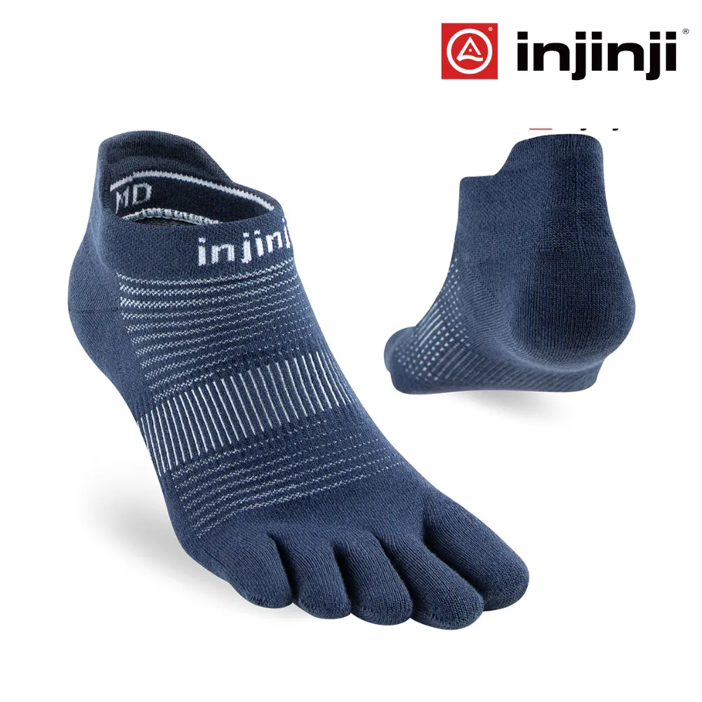 Injinji Run Lightweight No-Show Coolmax - Navy