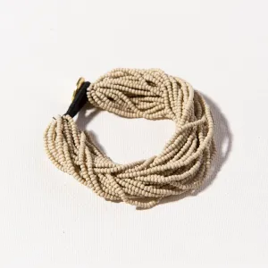 Ink Alloy Multi Layer Bead Bracelet - Ivory