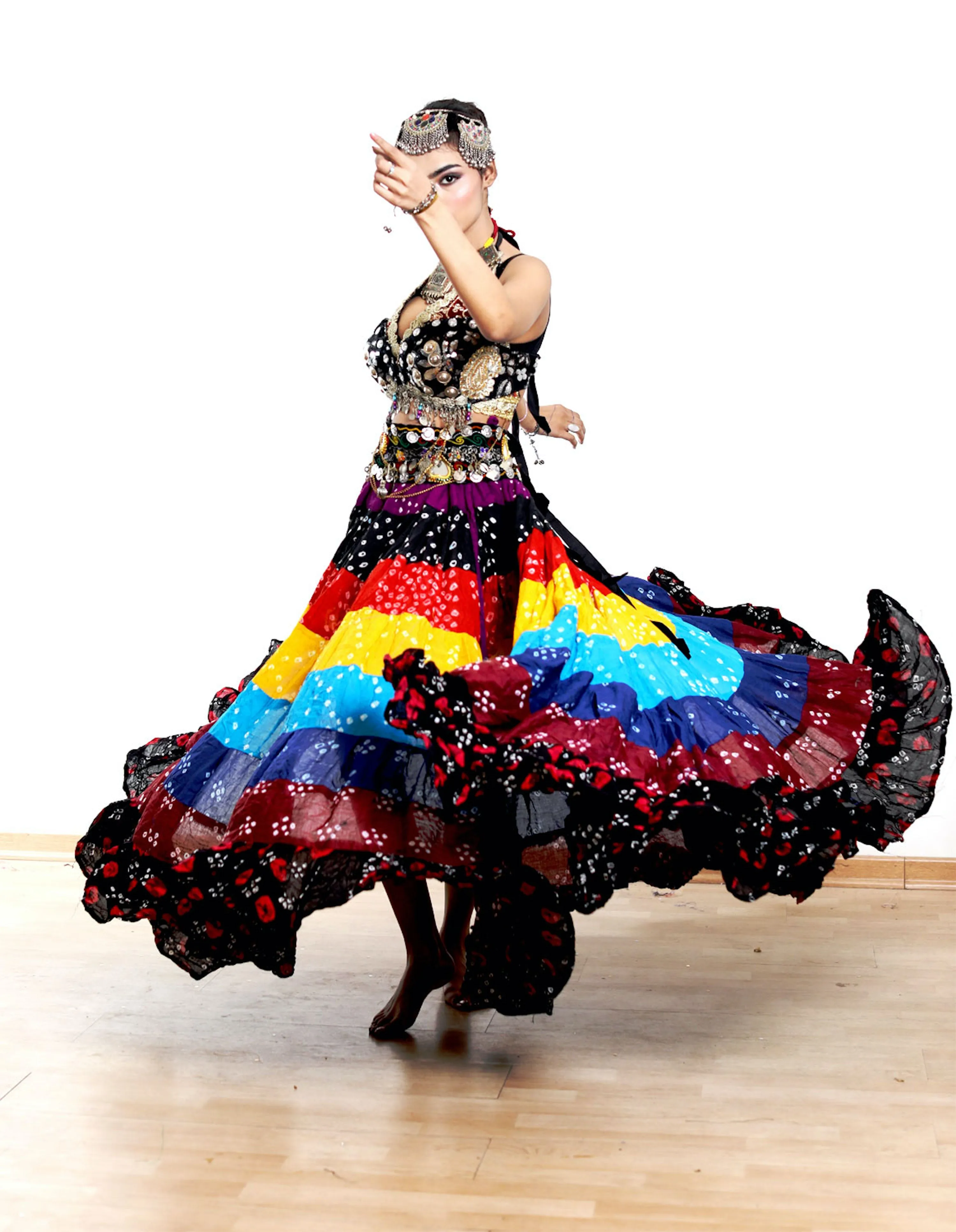 Jaipur multi layer skirt