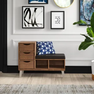 Jasmil Faux Leather Storage Bench Latitude Run®