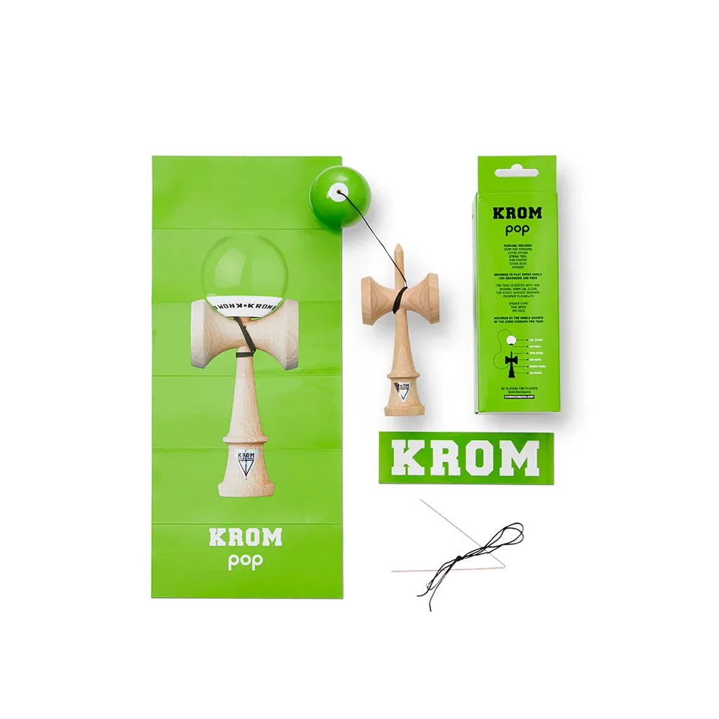 KROM KENDAMA - POP LOL LIME GREEN