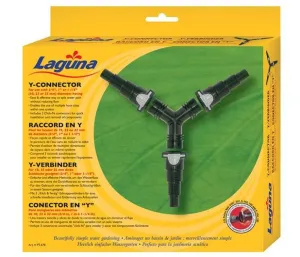 Laguna Y-connector with 3 1-1/4" Click-Fit Connectors 3/4", 1", 1-1/4" Adapters