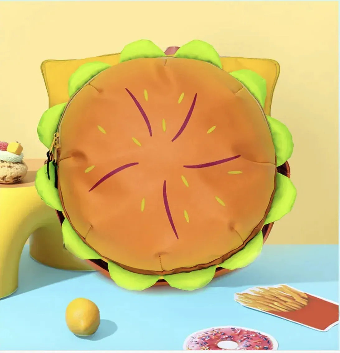 Large Capacity Multi-layer Hamburger Schoolbag