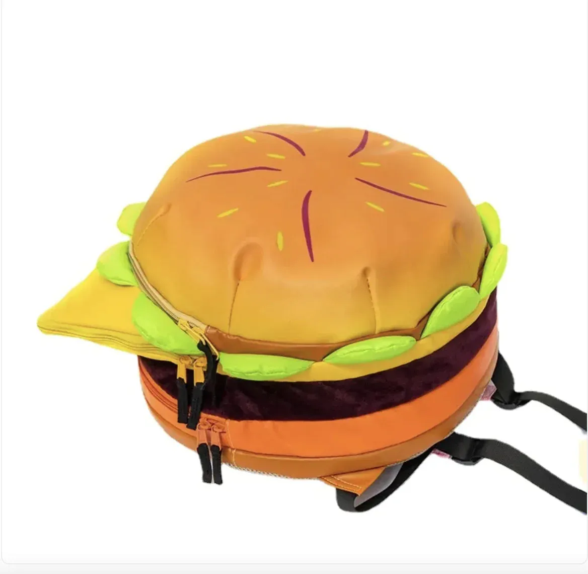 Large Capacity Multi-layer Hamburger Schoolbag