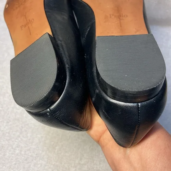 Linea Paolo PRESTA | Notched Vamp Pointy Toe Flat Shoes Size 8,5.