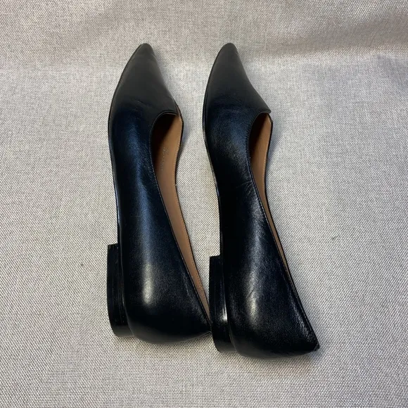 Linea Paolo PRESTA | Notched Vamp Pointy Toe Flat Shoes Size 8,5.