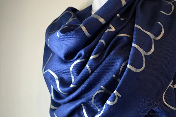 Lokah Samastah Sukhino Bhavantu OM Shanti Scarf