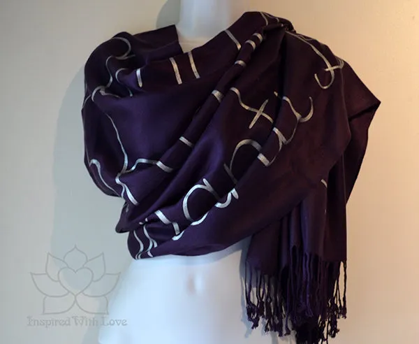 Lokah Samastah Sukhino Bhavantu OM Shanti Scarf