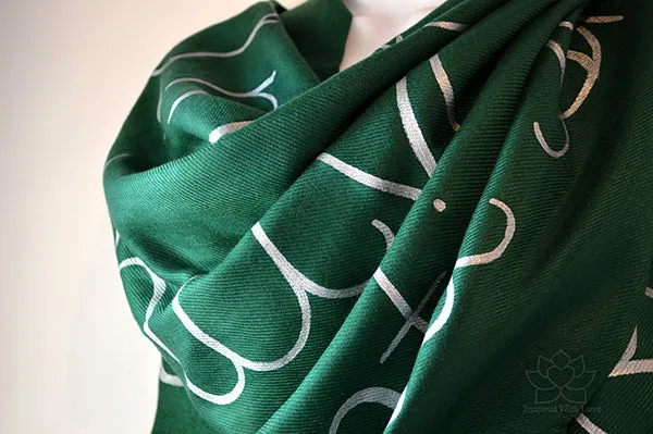 Lokah Samastah Sukhino Bhavantu OM Shanti Scarf
