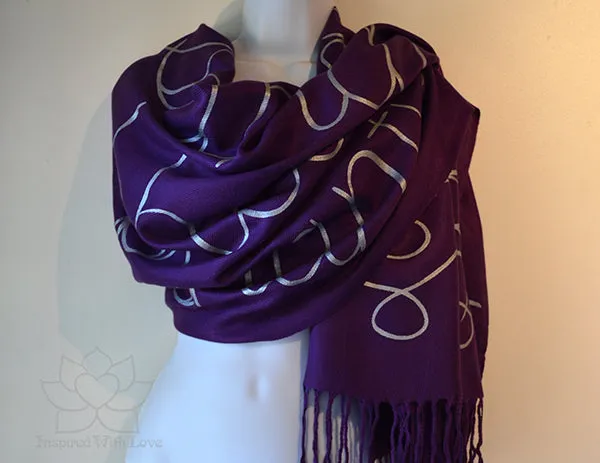 Lokah Samastah Sukhino Bhavantu OM Shanti Scarf