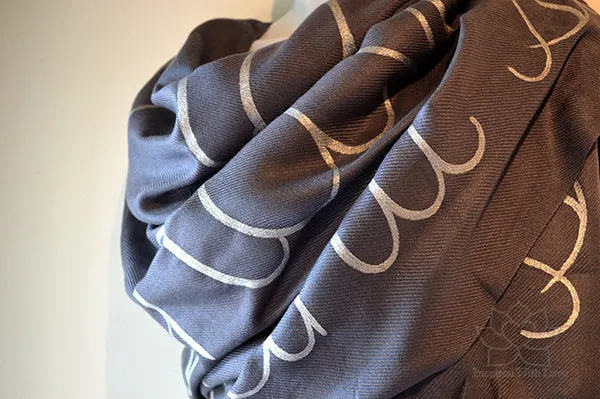 Lokah Samastah Sukhino Bhavantu OM Shanti Scarf