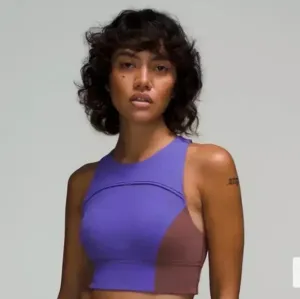 Lululemon Hike to Swim High Coverage Purple/Brown Bra