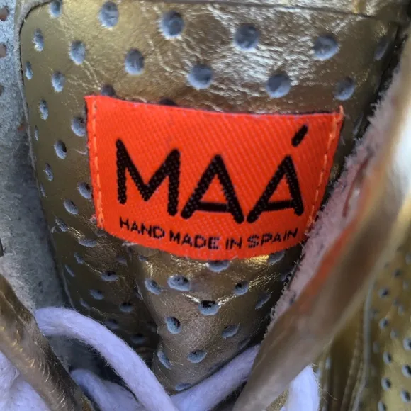 MAA leather high top sneakers