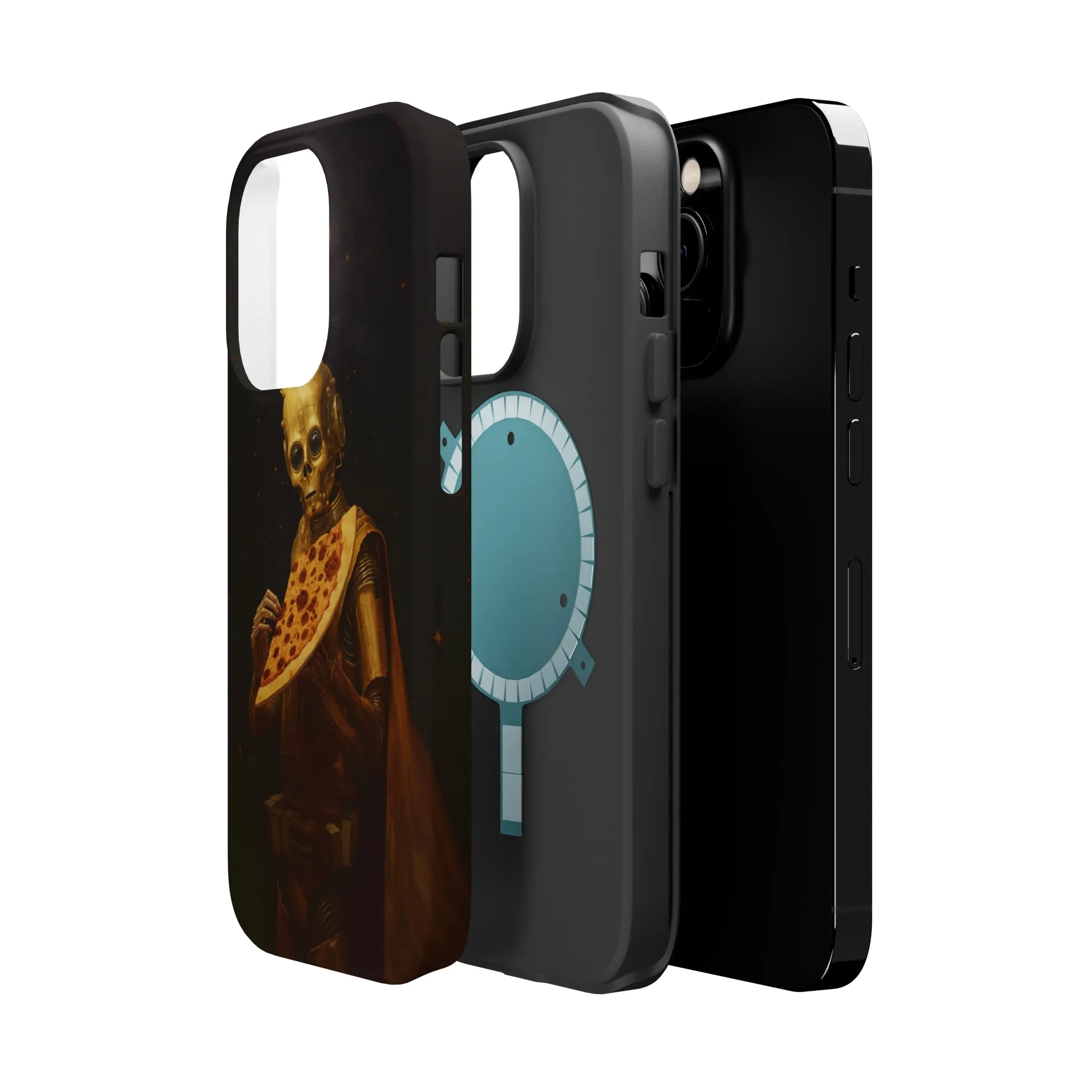 MagSafe Tough iPhone Case - "Robot Pizza Slice"