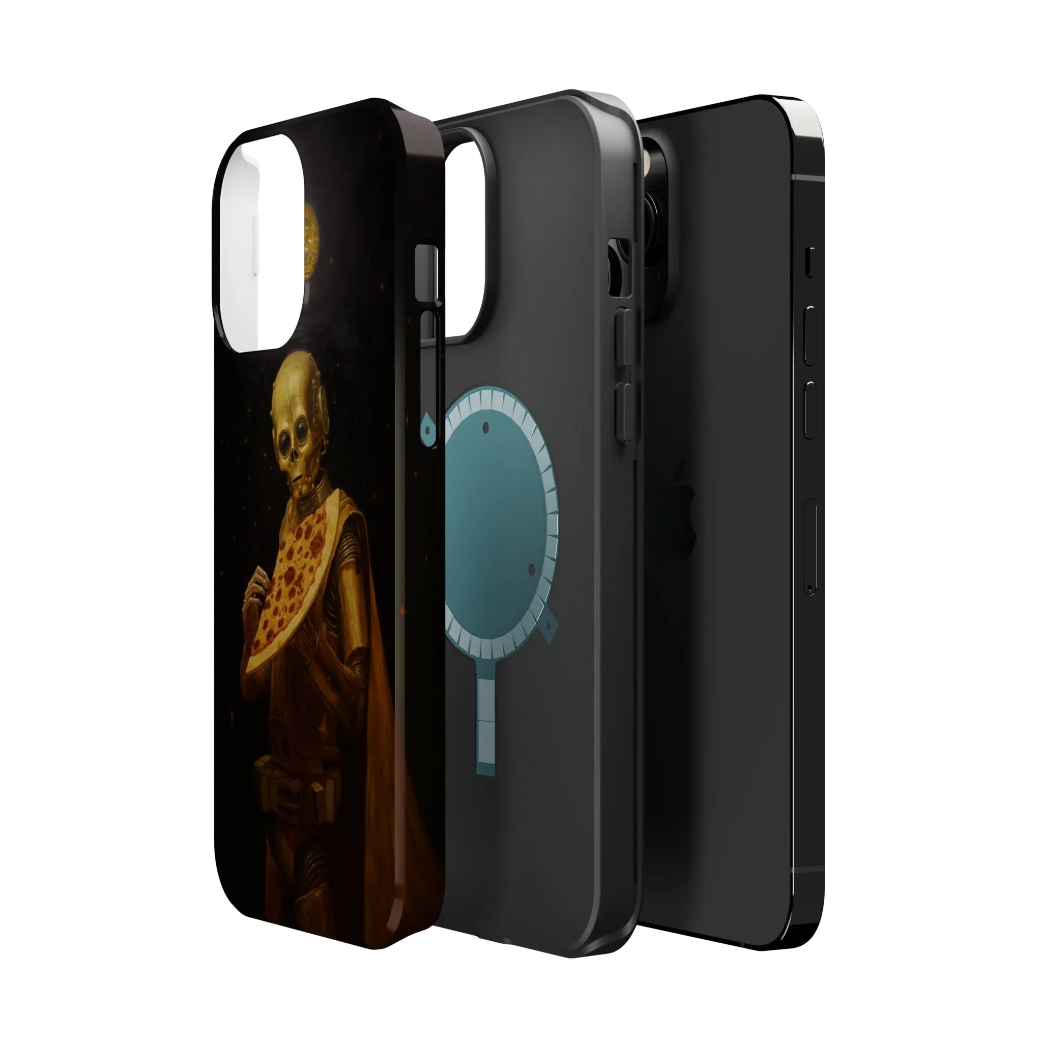 MagSafe Tough iPhone Case - "Robot Pizza Slice"