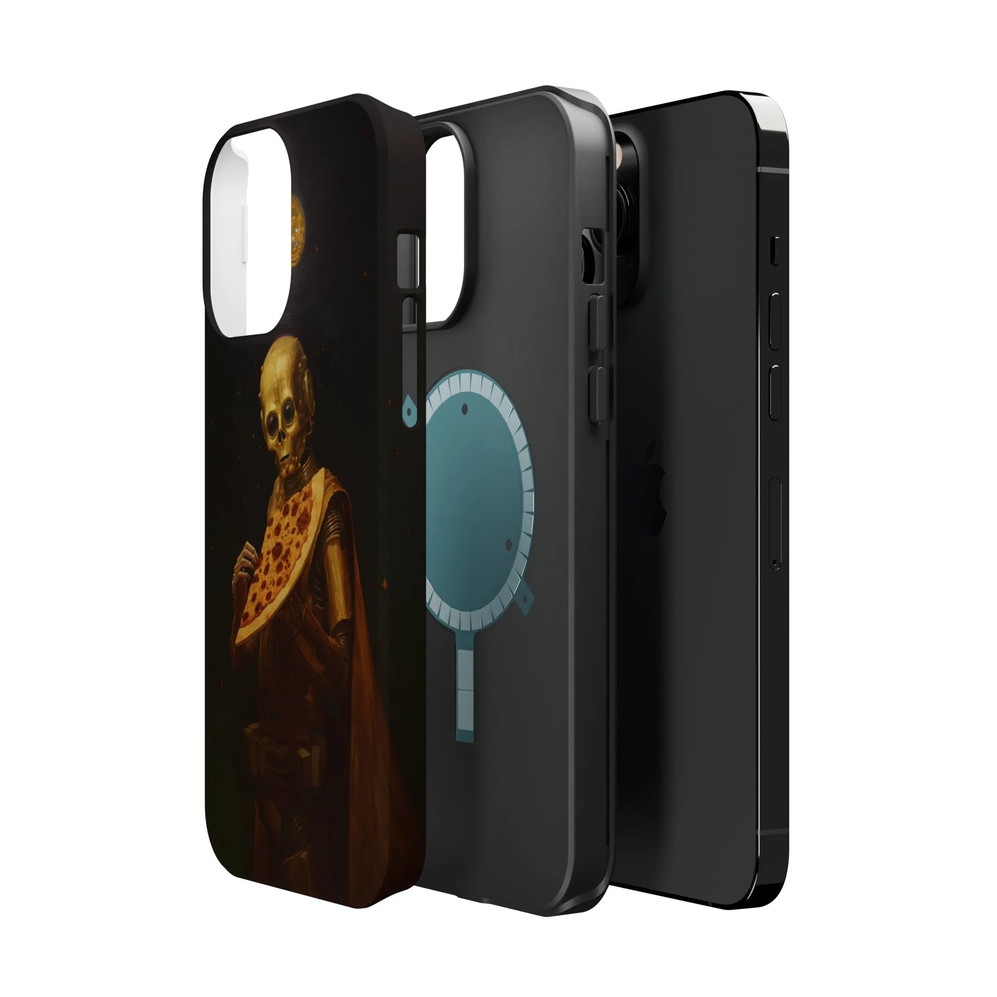 MagSafe Tough iPhone Case - "Robot Pizza Slice"