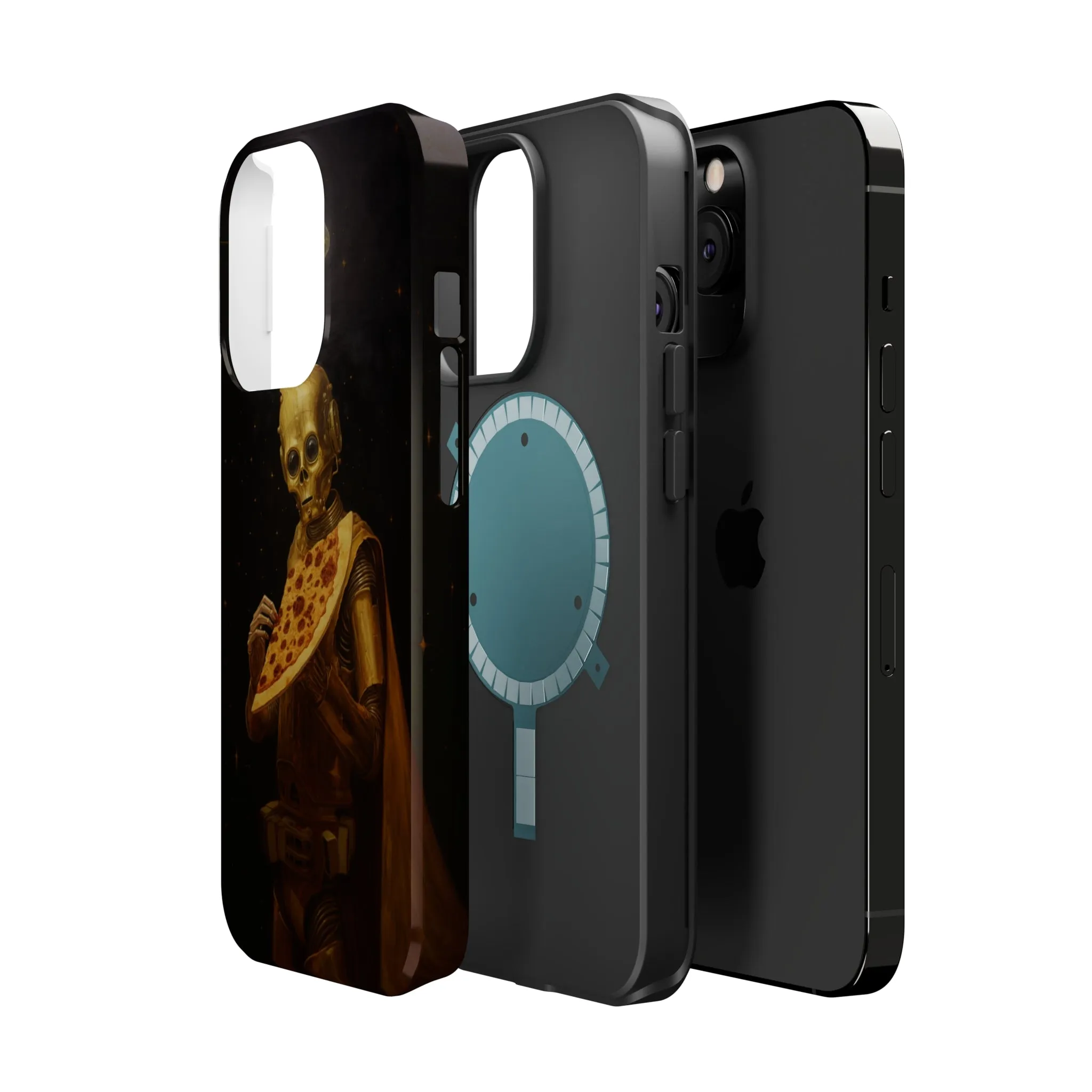 MagSafe Tough iPhone Case - "Robot Pizza Slice"