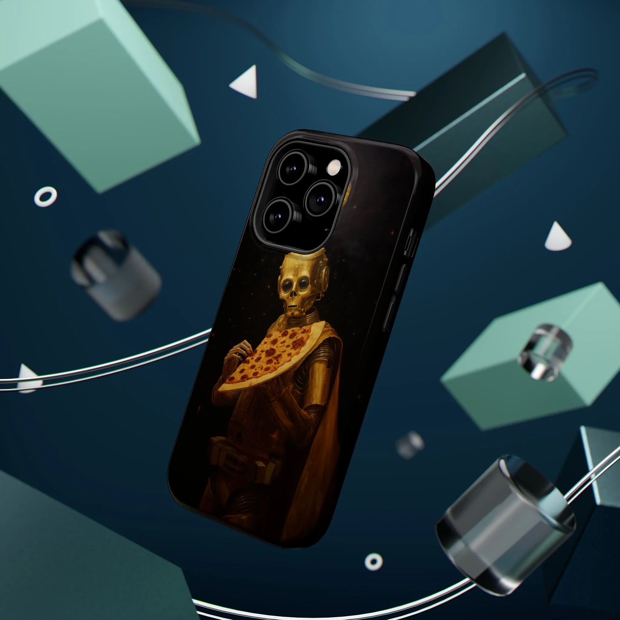 MagSafe Tough iPhone Case - "Robot Pizza Slice"