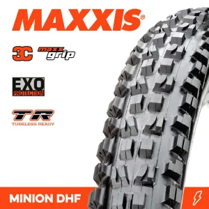 Maxxis Tyre Minion DHF 29 X 2.50 WT 3C Grip EXO TR Fold 60TPI E-25