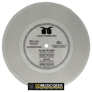McAuley Schenker Group: Excerpts From The L.P. 'Perfect Timing' (Clear Promo Flexi Single) [Preowned Vinyl] VG/Generic